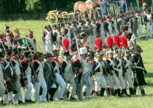 Foto della marcia delle truppe Inglesi