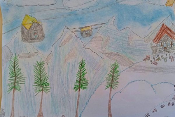 Una divertente vacanza in montagna