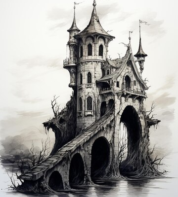 Il giallo: un antico castello abbandonato.