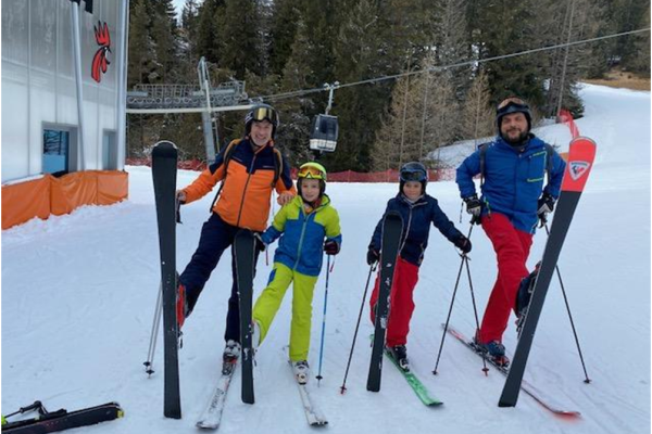 La vacanza sulla neve di Leo e Duccio